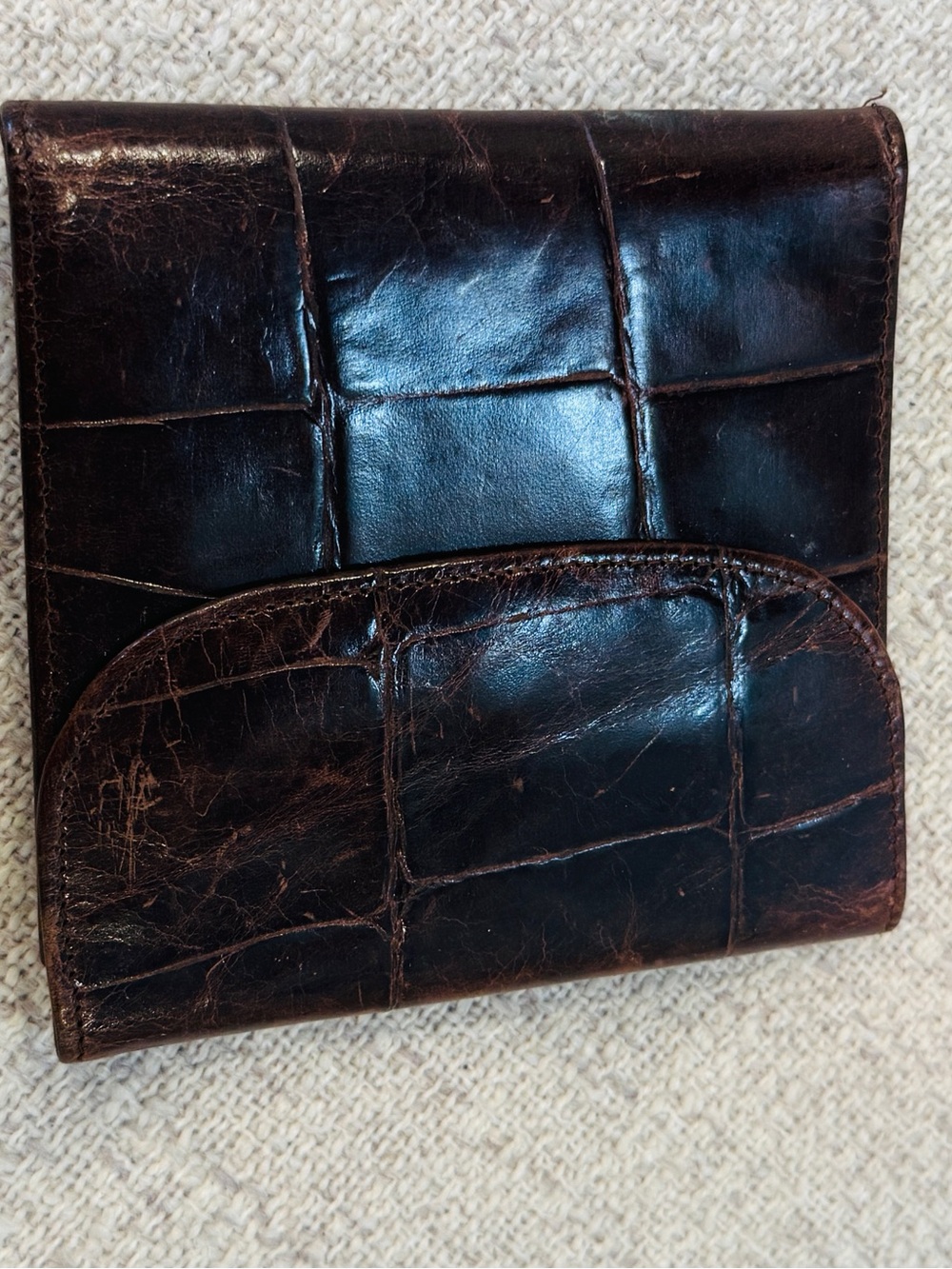 Collectable Rare Real Crock 35 years old Wallet